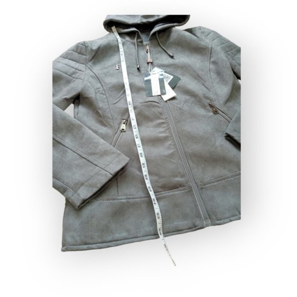 F collection Italian men jacket with hood medium nwt - Picture 7 of 8